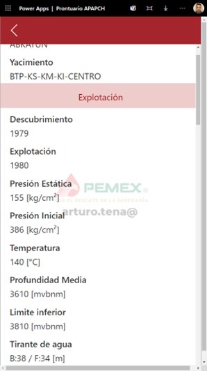 Sección Explotación